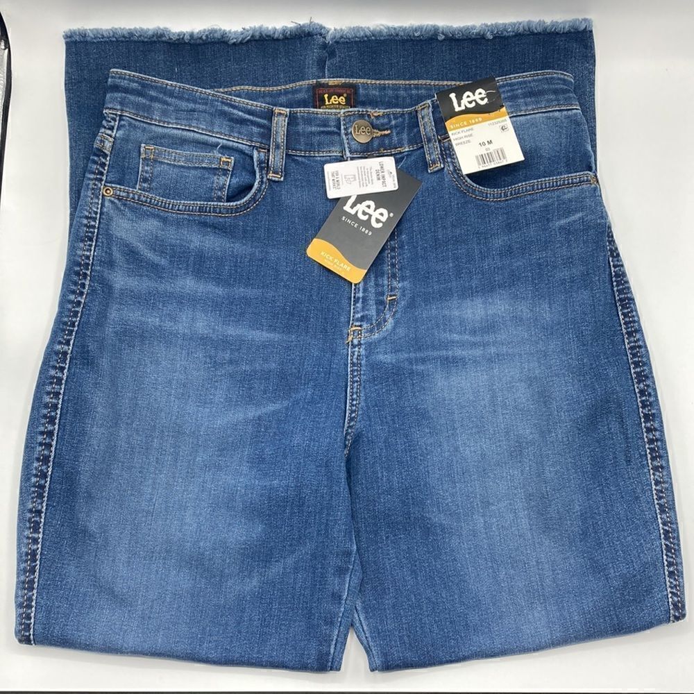 Lee Women's Kick Flare Denim Jeans Pants Size 10 M